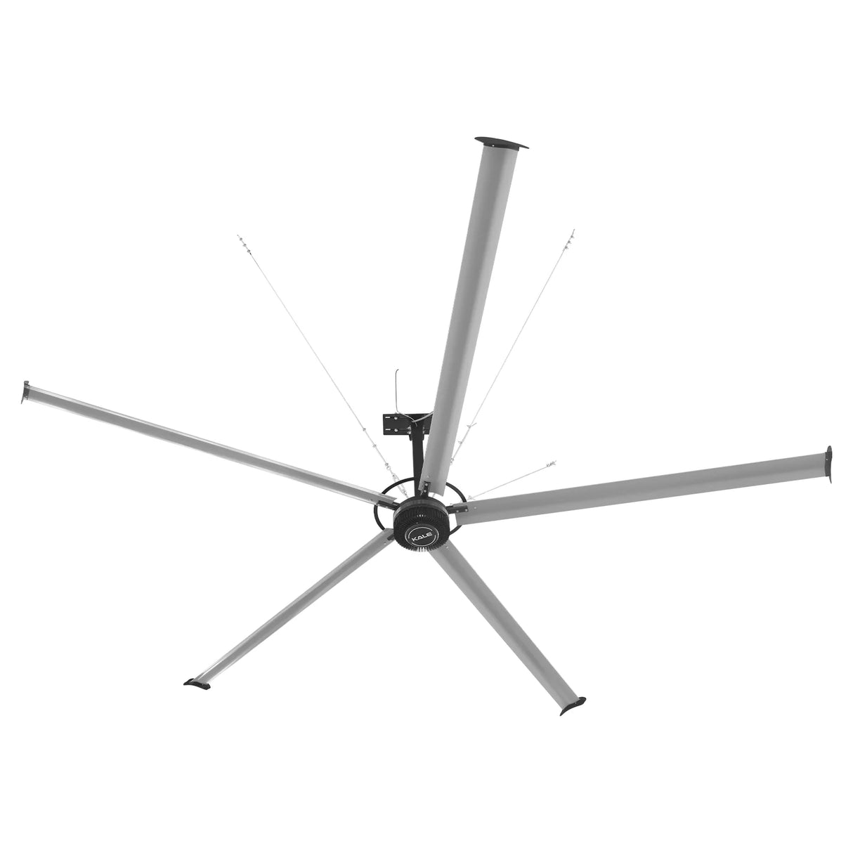 24FT HVLS Industrial Ceiling Fan 208-240V 1Ph - Energy Efficient Large Area Air Circulation Fan for Warehouses & Factories, 24FT1PH