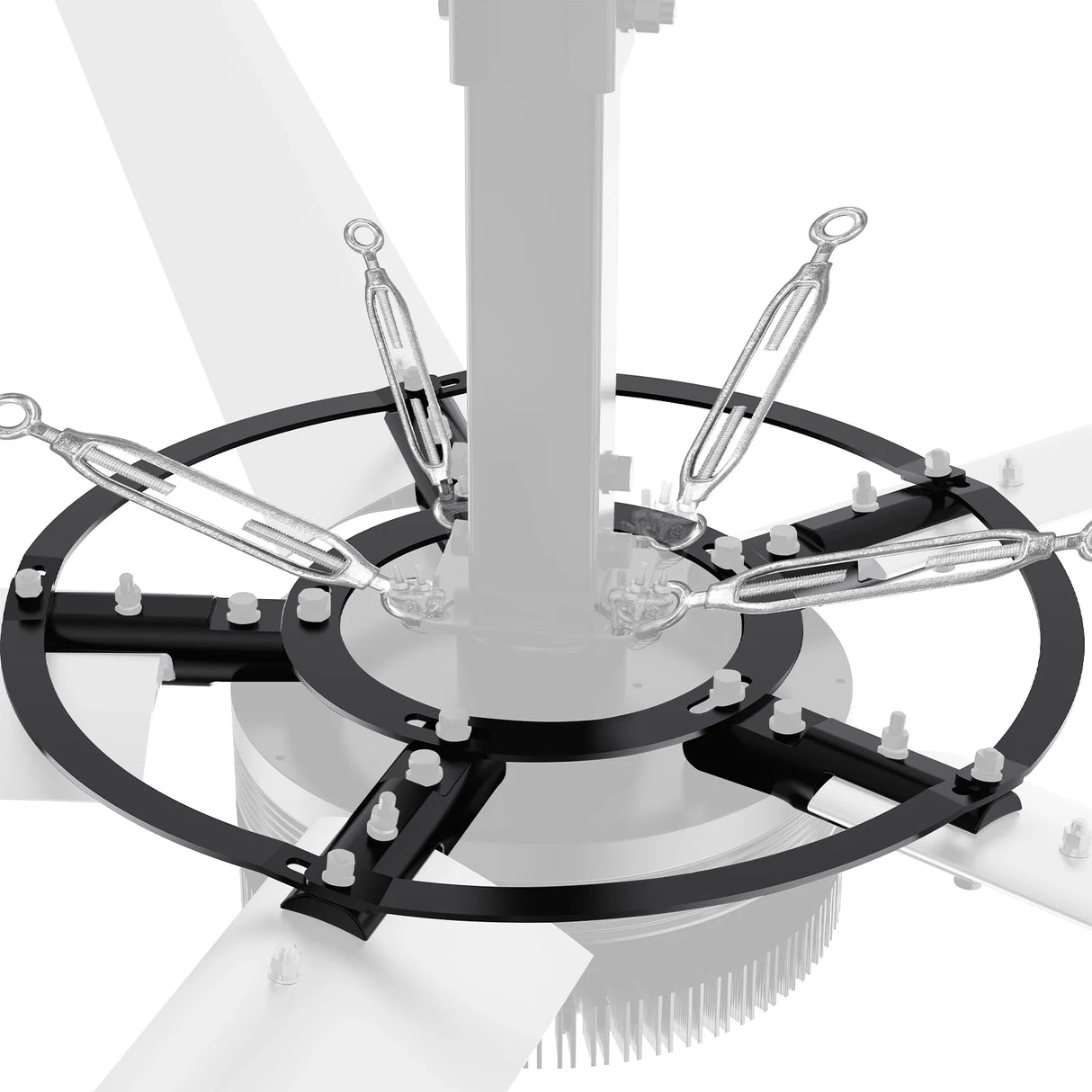 16FT HVLS Industrial Ceiling Fan 208-240V 3Ph - Energy Efficient Large Area Air Circulation for Fan Warehouses & Factories, 16FT3PH