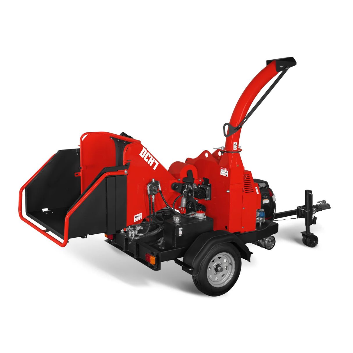 MechMaxx HONDA GX690 22HP 688cc Twin Cylinder Gasoline Engine Powered 7" Hydraulic Feeding Wood Chipper, DCH7