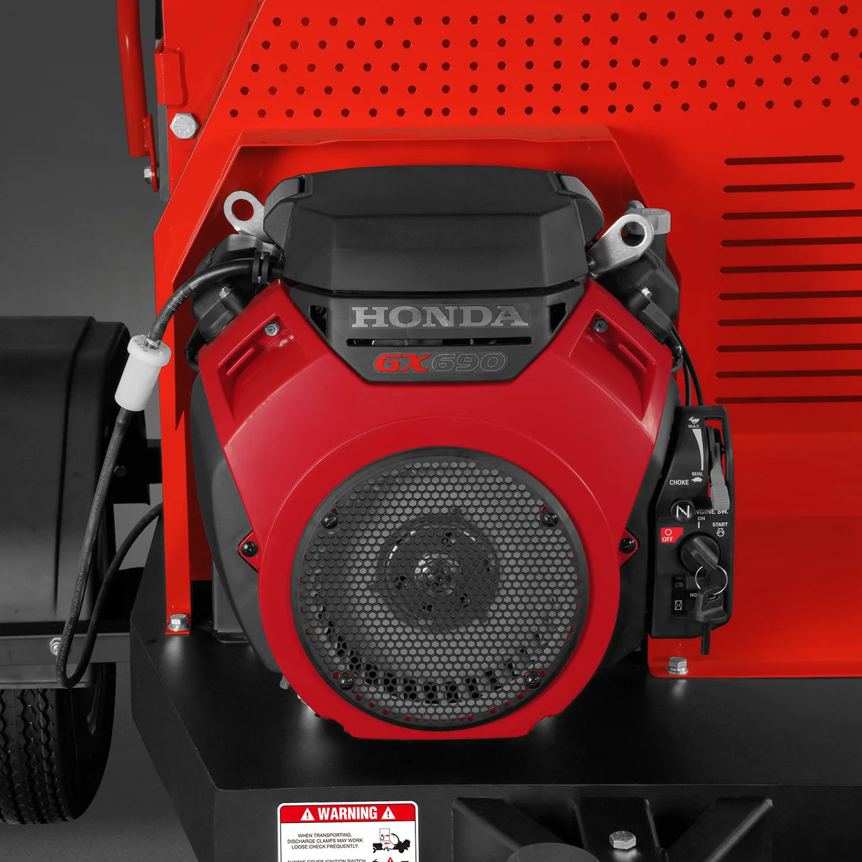 MechMaxx HONDA GX690 22HP 688cc Twin Cylinder Gasoline Engine Powered 7" Hydraulic Feeding Wood Chipper, DCH7