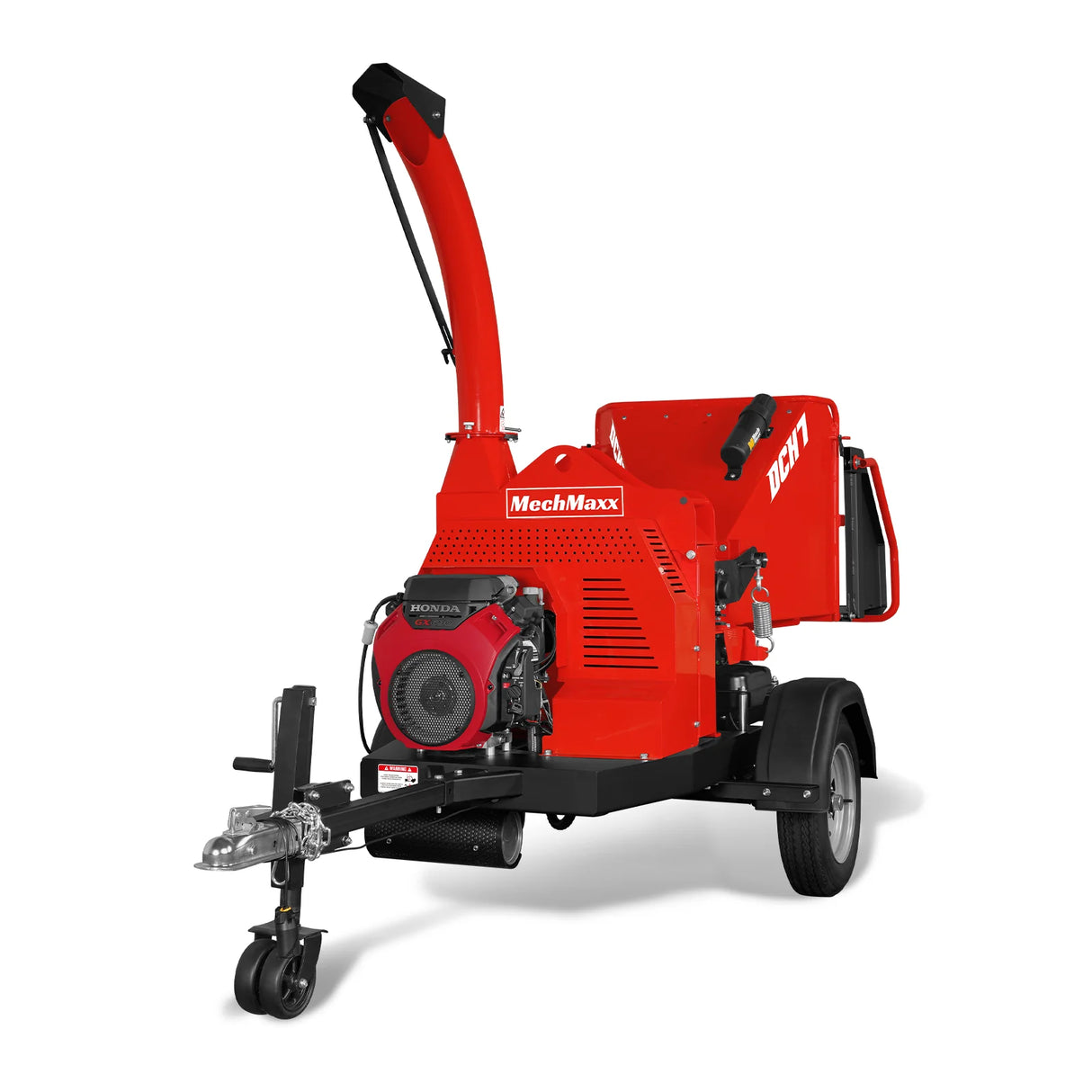 MechMaxx HONDA GX690 22HP 688cc Twin Cylinder Gasoline Engine Powered 7" Hydraulic Feeding Wood Chipper, DCH7