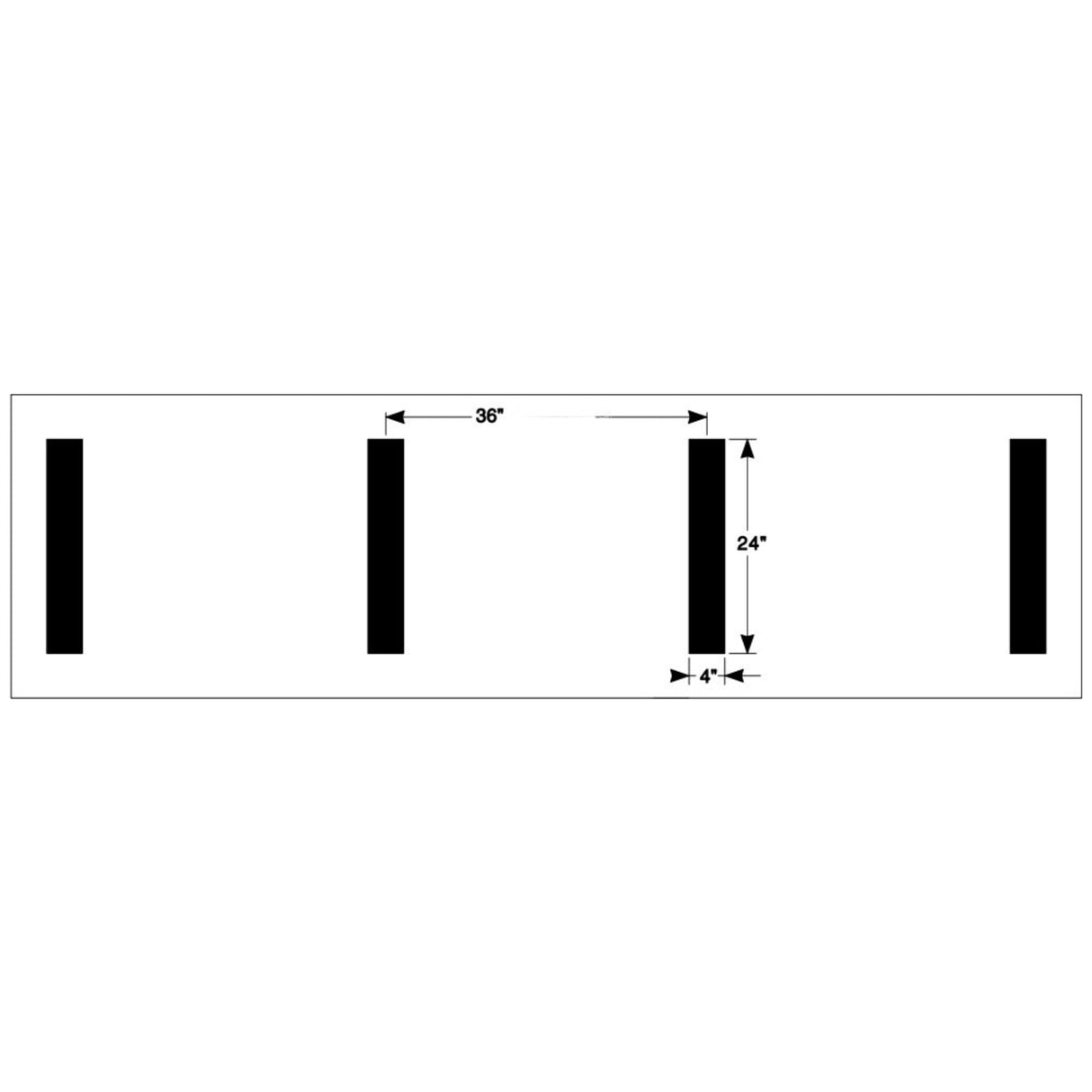 Newstripe NCAA Hash Mark Football Field Stencil
