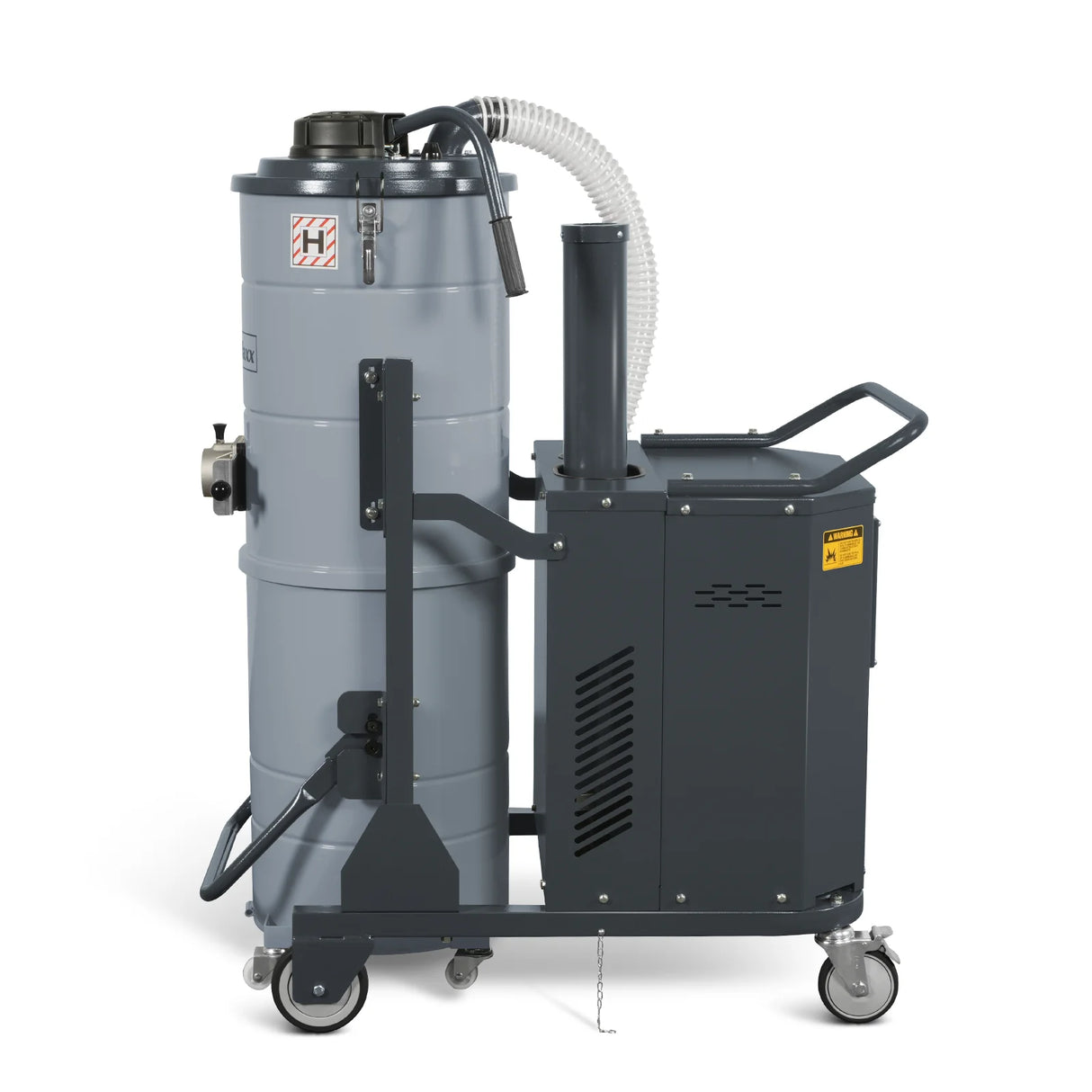 Industrial Wet/Dry Vacuum Cleaner with HEPA Filter Continuous Duty 8.6 HP 364 CFM 26.4 Gallon - 480V 3Phase, IVB480
