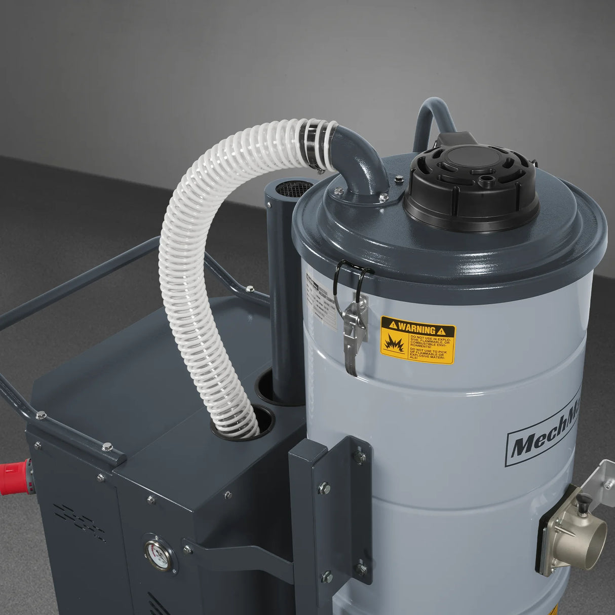 Industrial Wet/Dry Vacuum Cleaner with HEPA Filter Continuous Duty 8.6 HP 364 CFM 26.4 Gallon - 230V 3Phase, IVB230