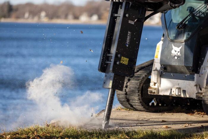 Ignite Attachments 2.7 in Skid Steer Standard Duty Hydraulic Breaker