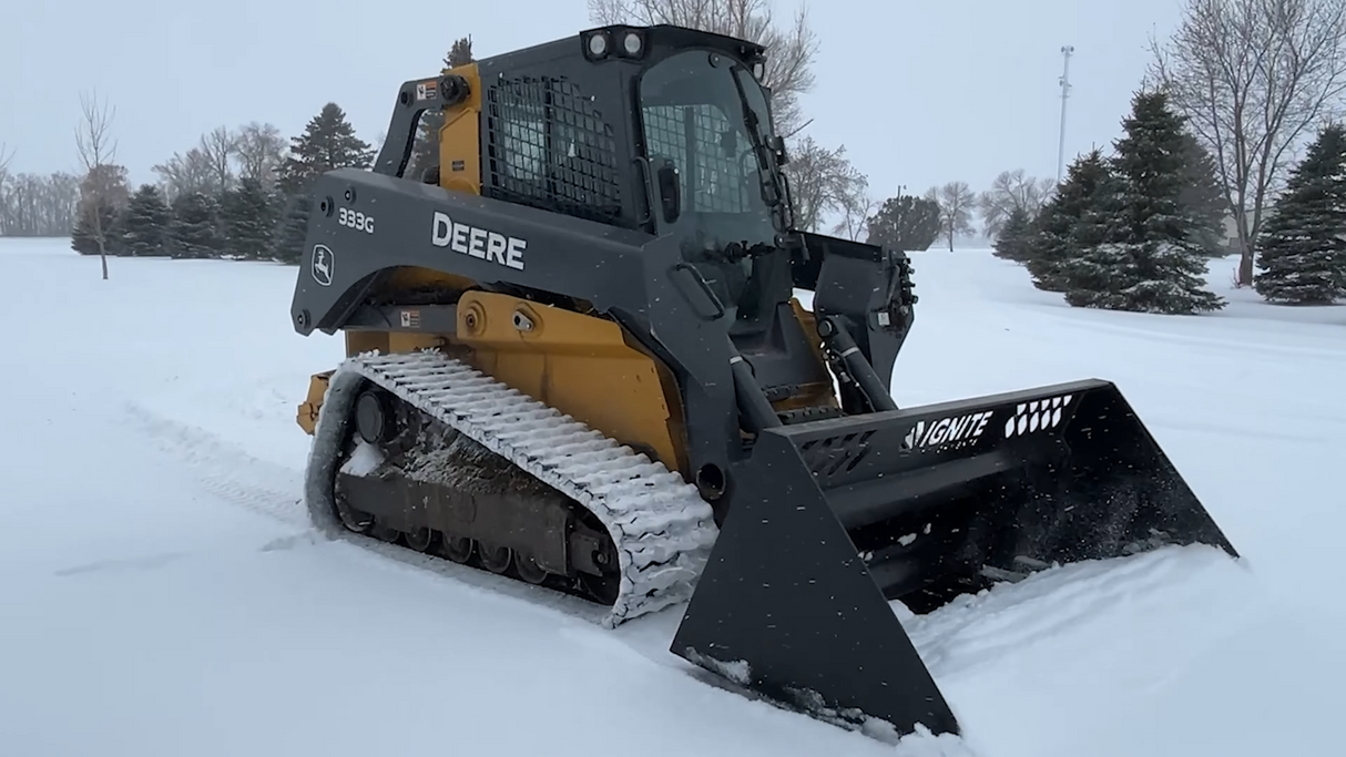 Ignite Attachments 94 in Skid Steer Light Material Snow Bucket
