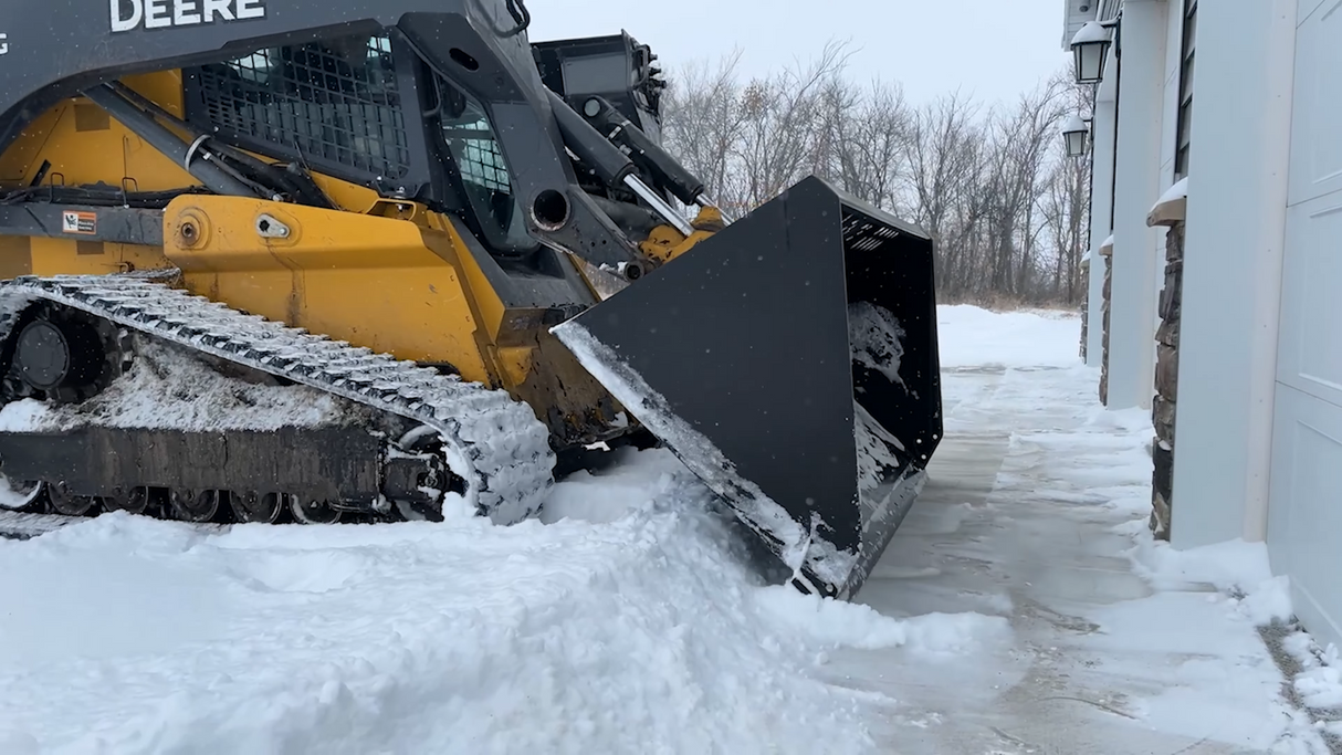 Ignite Attachments 84 in Skid Steer Light Material Snow Bucket