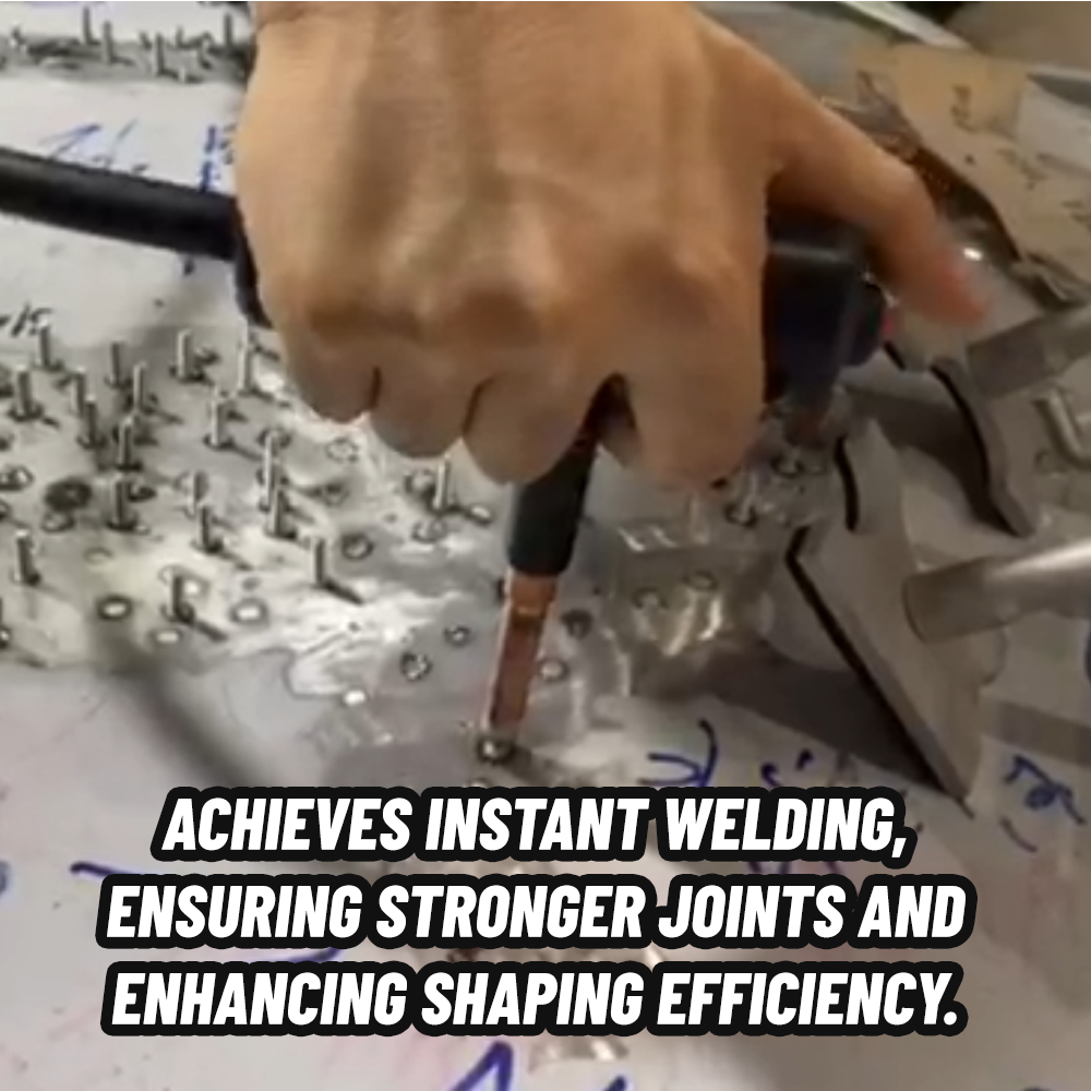 Katool 99ES instant stud welding in use on a vehicle panel