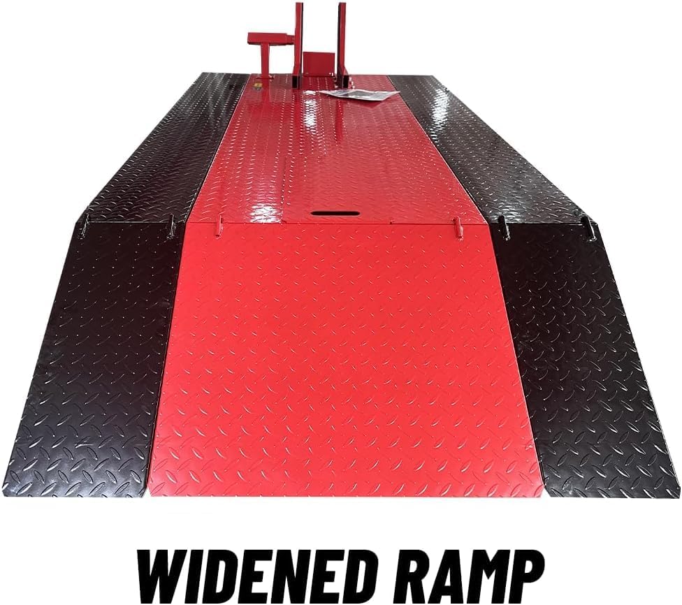 Katool KT-MOTO150LT motorcycle lift with loading ramp