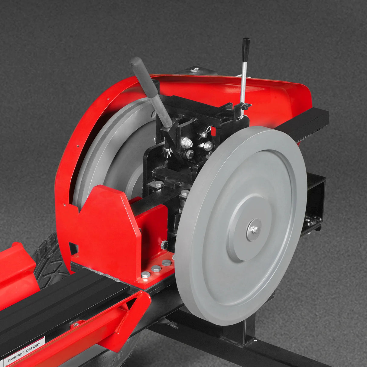 MechMaxx 34 Ton Kinetic Fast Log Splitter, 7 HP Ducar Gasoline Engine, 28" Log Diameter Capacity, 3-Sec Cycle Time, KT34