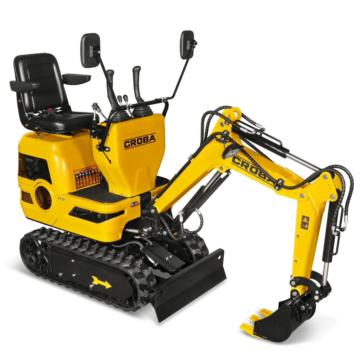 Mini Compact Excavator Loncin 300cc 9hp Engine, 43.3" Max. Digging Depth, 1345 LBS Operating Weight, MEC06