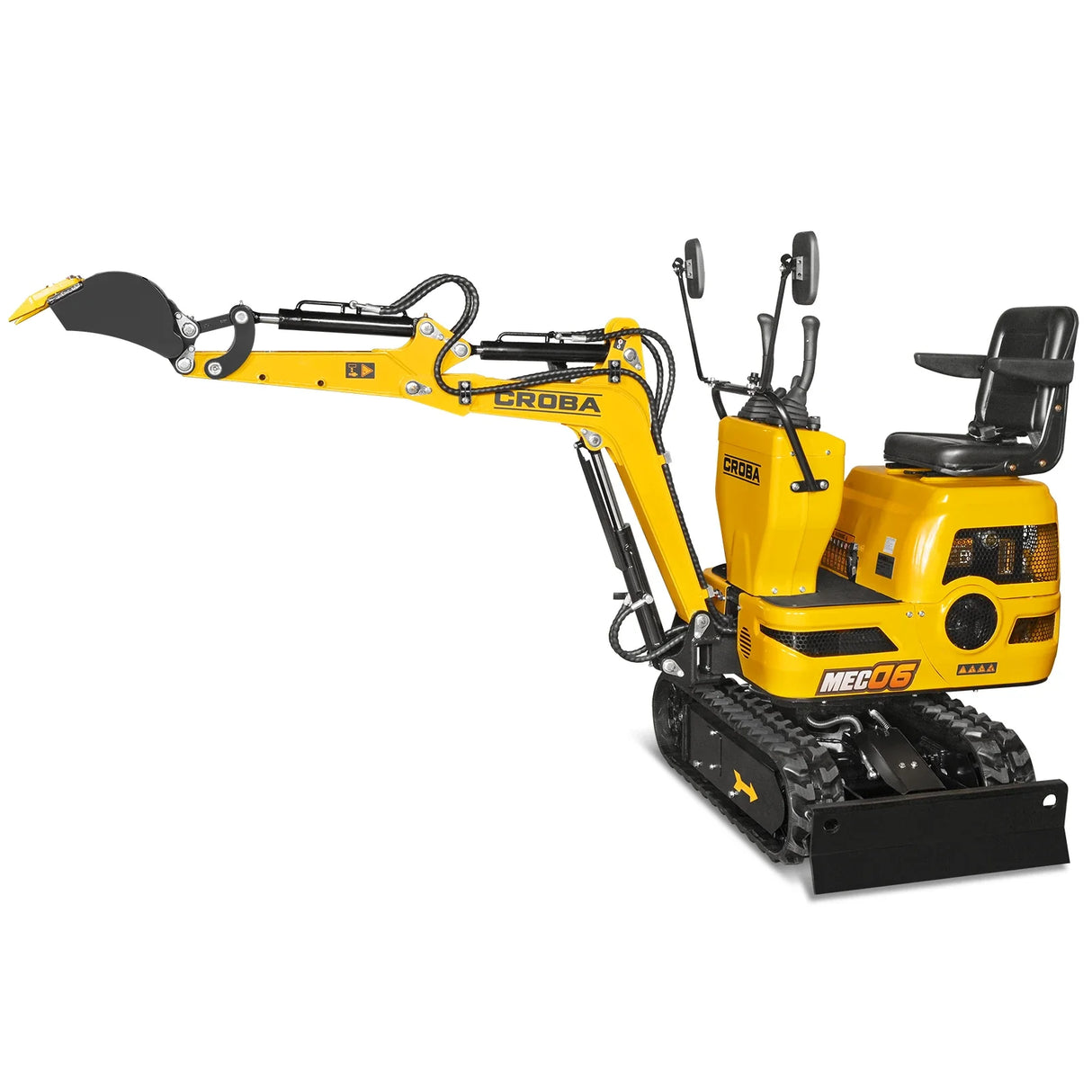 Mini Compact Excavator Loncin 300cc 9hp Engine, 43.3" Max. Digging Depth, 1345 LBS Operating Weight, MEC06