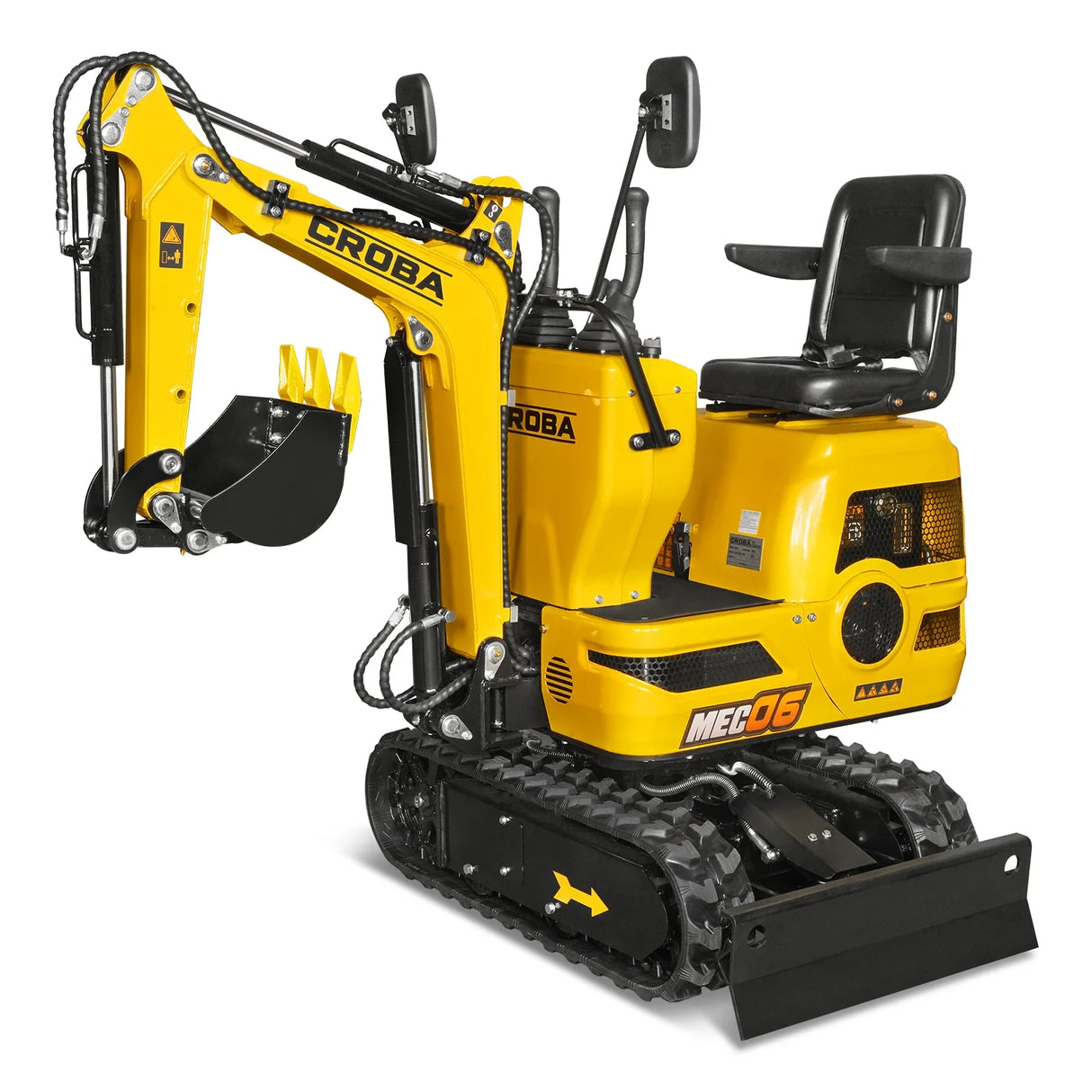 Mini Compact Excavator Loncin 300cc 9hp Engine, 43.3" Max. Digging Depth, 1345 LBS Operating Weight, MEC06
