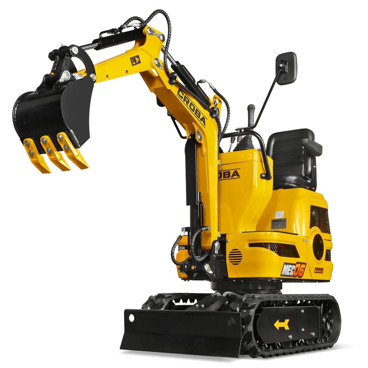 Mini Compact Excavator Loncin 300cc 9hp Engine, 43.3" Max. Digging Depth, 1345 LBS Operating Weight, MEC06