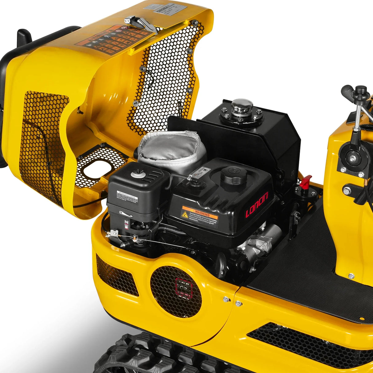 Mini Compact Excavator Loncin 300cc 9hp Engine, 43.3" Max. Digging Depth, 1345 LBS Operating Weight, MEC06