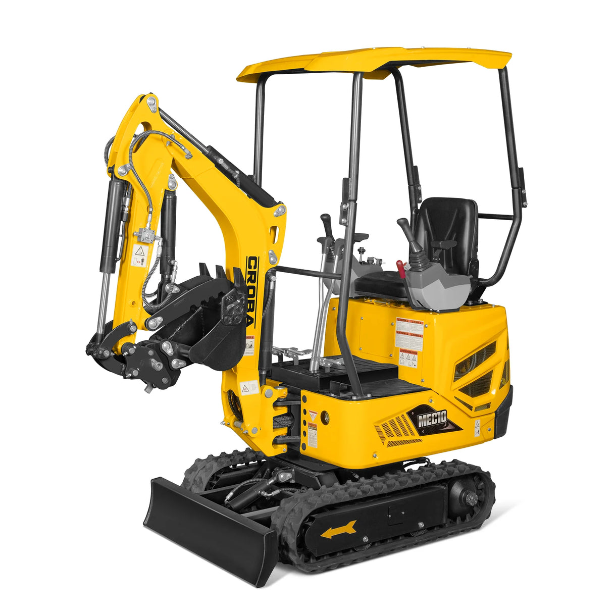 Mini Compact Excavator B&S VANGUARD 408cc 14hp Engine, 65.7" Max. Digging Depth, 2370 LBS Operating Weight, MEC10