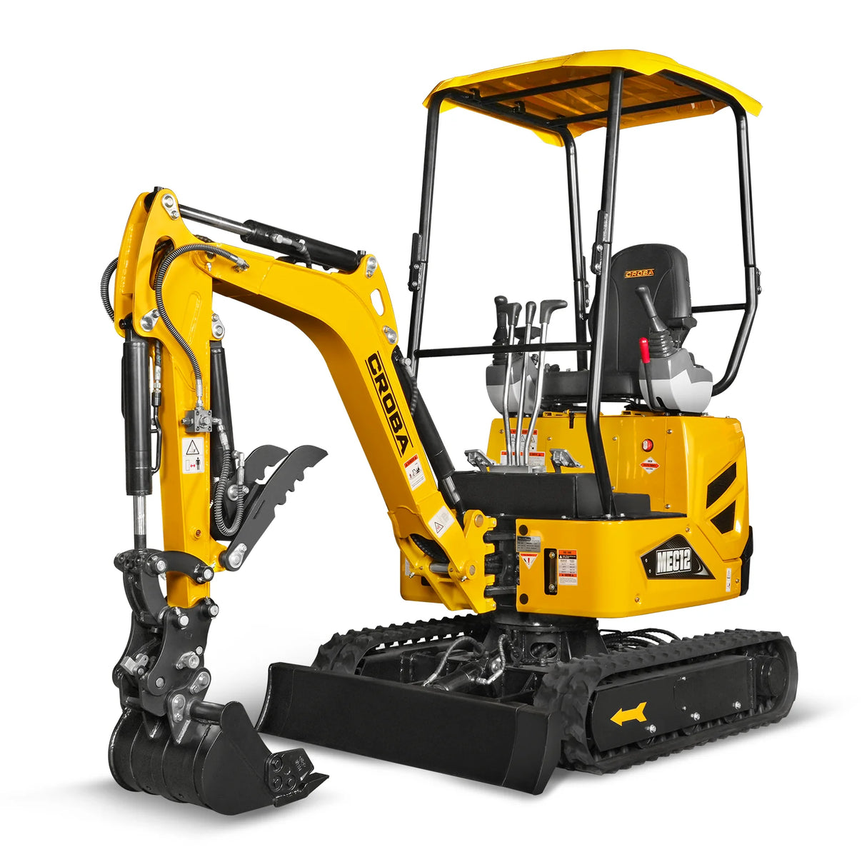 Mini Compact Excavator Kubota D722 Engine, 65.7" Max. Digging Depth, 2700 LBS Operating Weight, MEC12