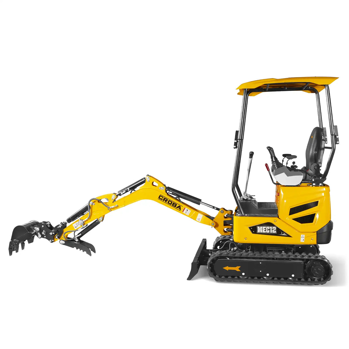 Mini Compact Excavator Kubota D722 Engine, 65.7" Max. Digging Depth, 2700 LBS Operating Weight, MEC12