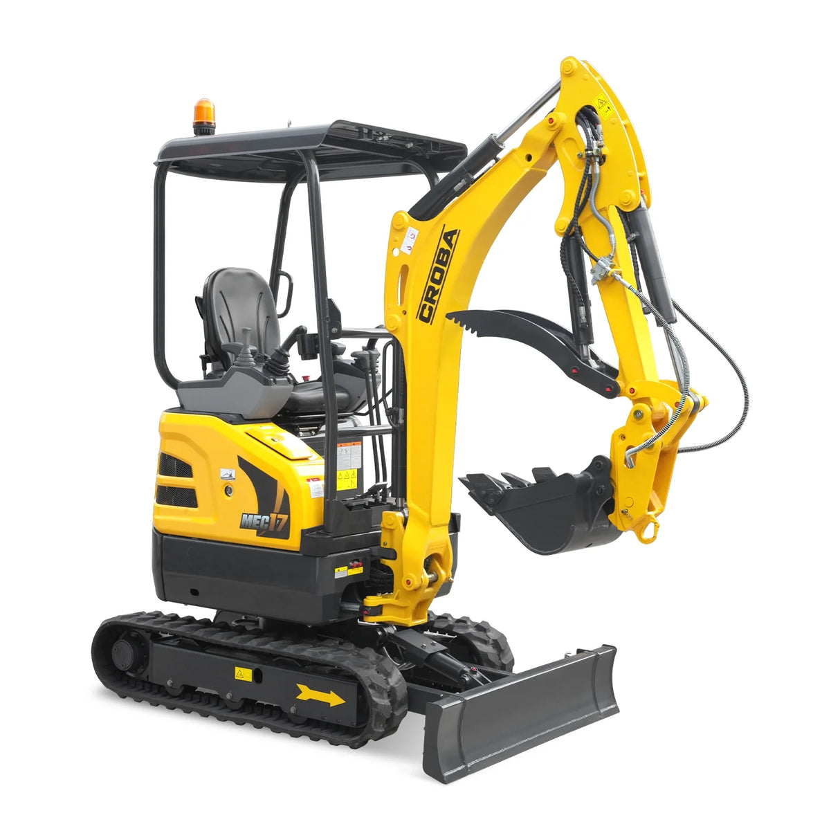 Mini Compact Excavator Kubota D902 Engine, 95" Max. Digging Depth, 4190 LBS Operating Weight, MEC17PRO