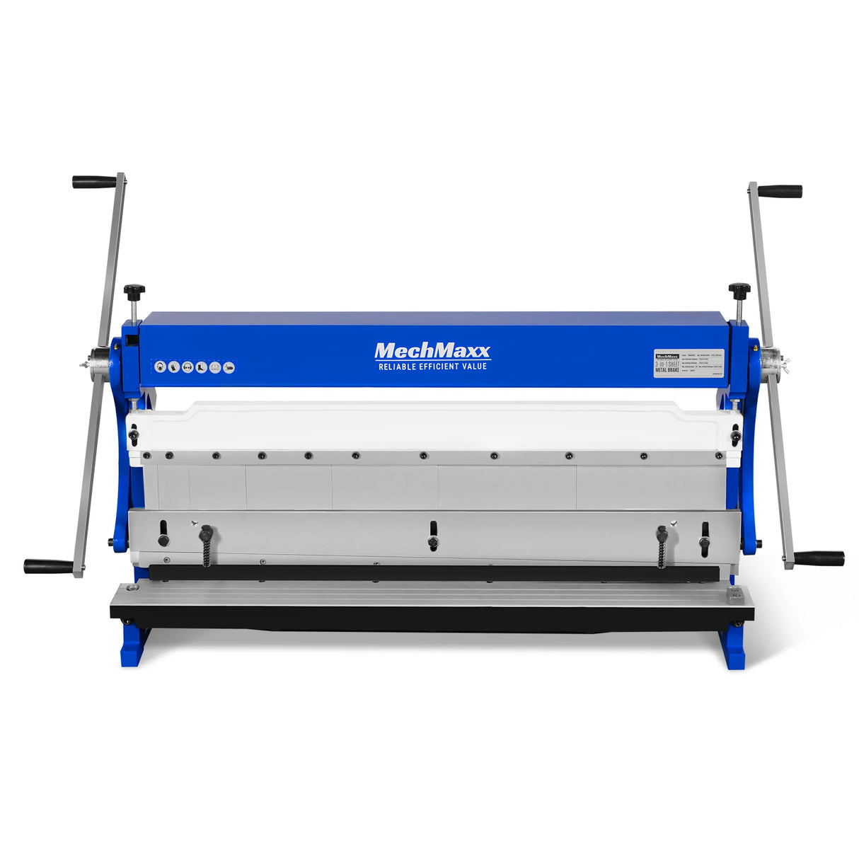 MechMaxx 40-inch 3-in-1 Pan and Box Brake – Slip Roll, Shear, Bending Machine for Sheet Metal, 20 Gauge Mild Steel, Adjustable Fingers, Heavy Duty, Metalworking, Fabrication, Rolling, Bending MMCB4020