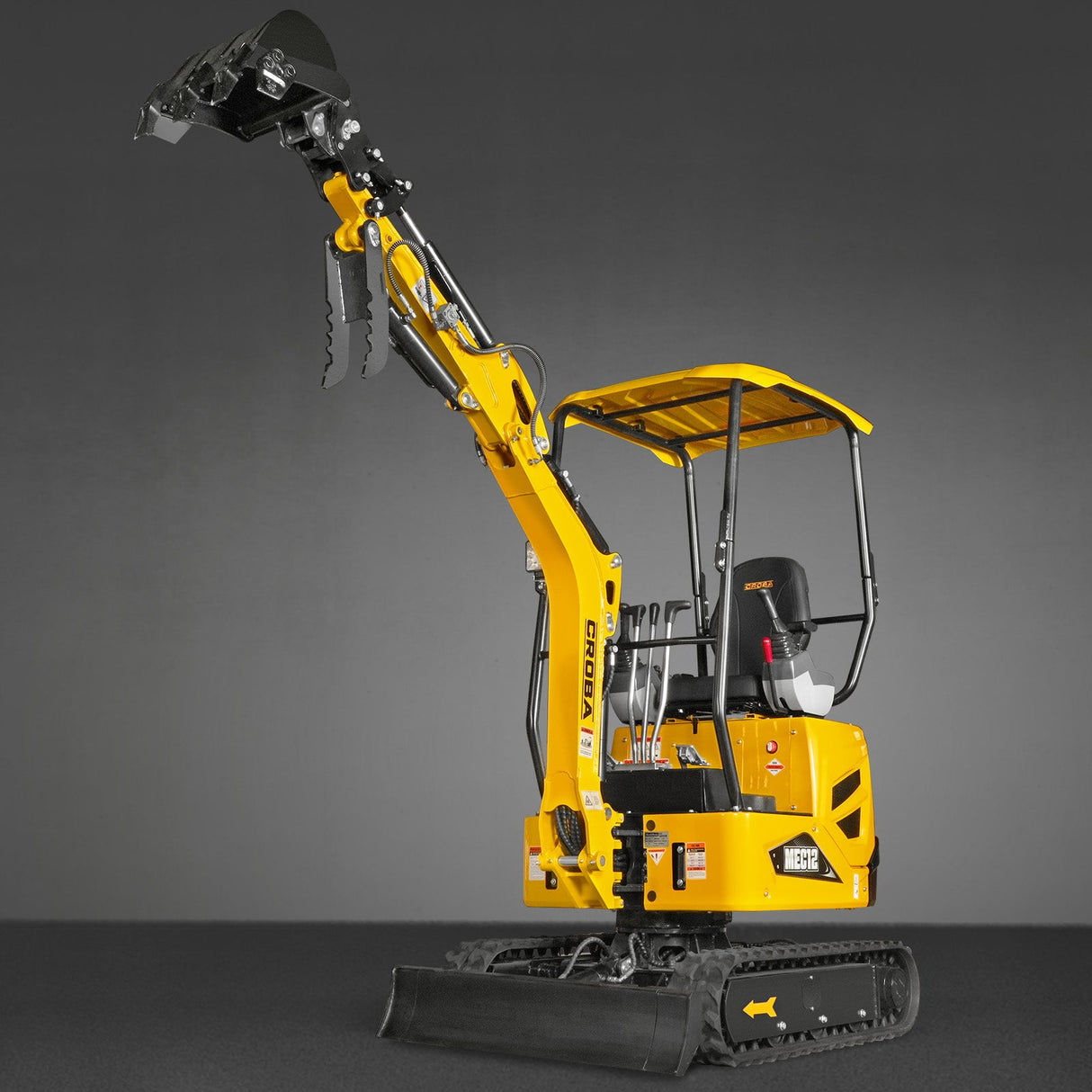 Mini Compact Excavator Kubota D722 Engine, 65.7" Max. Digging Depth, 2700 LBS Operating Weight, MEC12