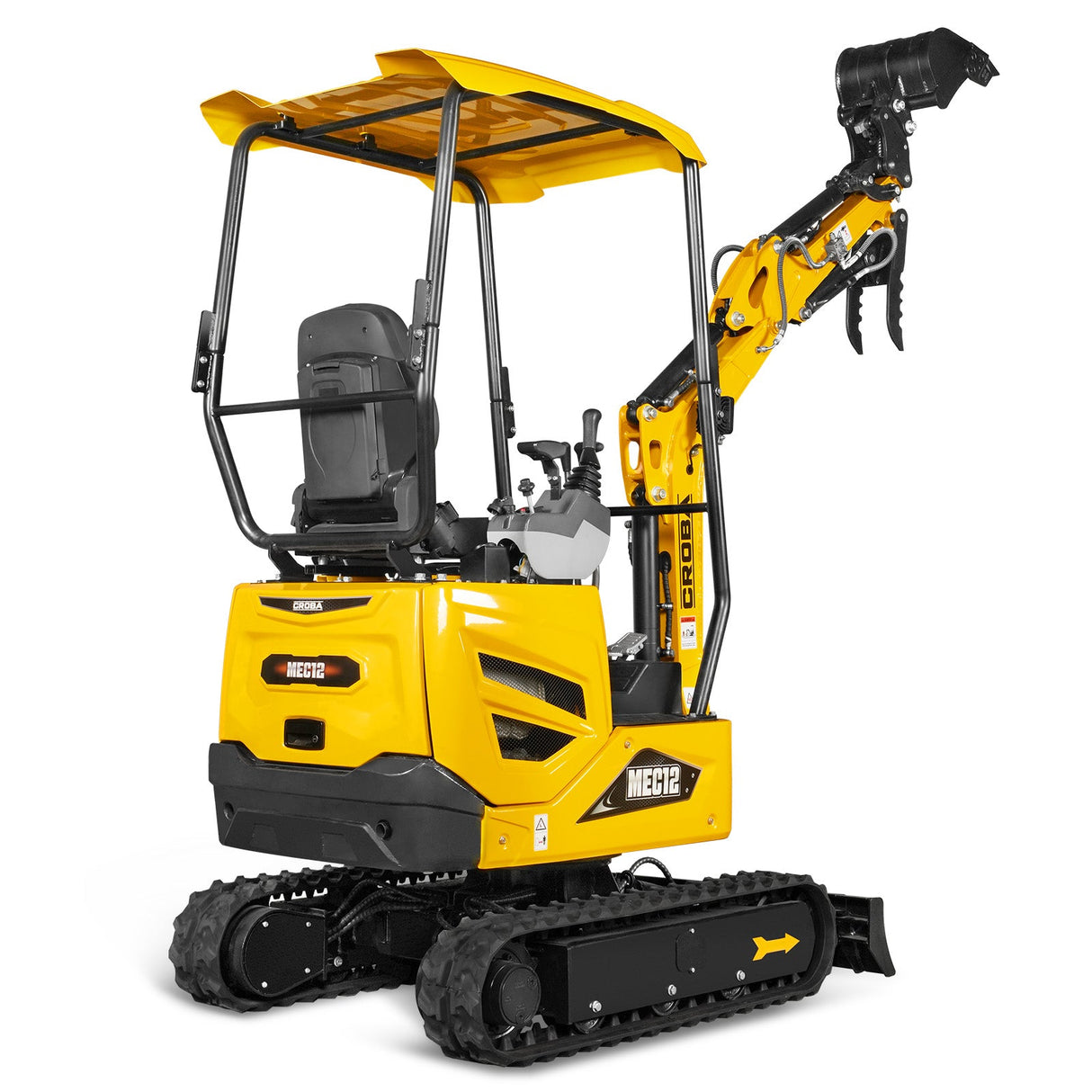 Mini Compact Excavator Kubota D722 Engine, 65.7" Max. Digging Depth, 2700 LBS Operating Weight, MEC12