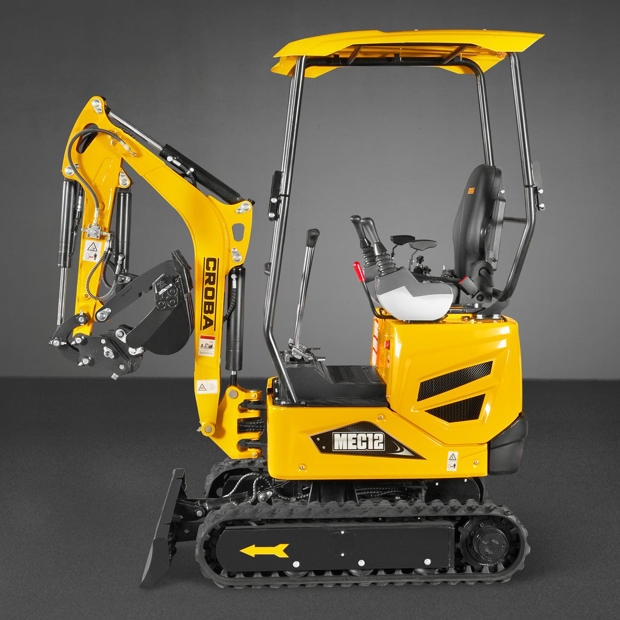 Mini Compact Excavator Kubota D722 Engine, 65.7" Max. Digging Depth, 2700 LBS Operating Weight, MEC12