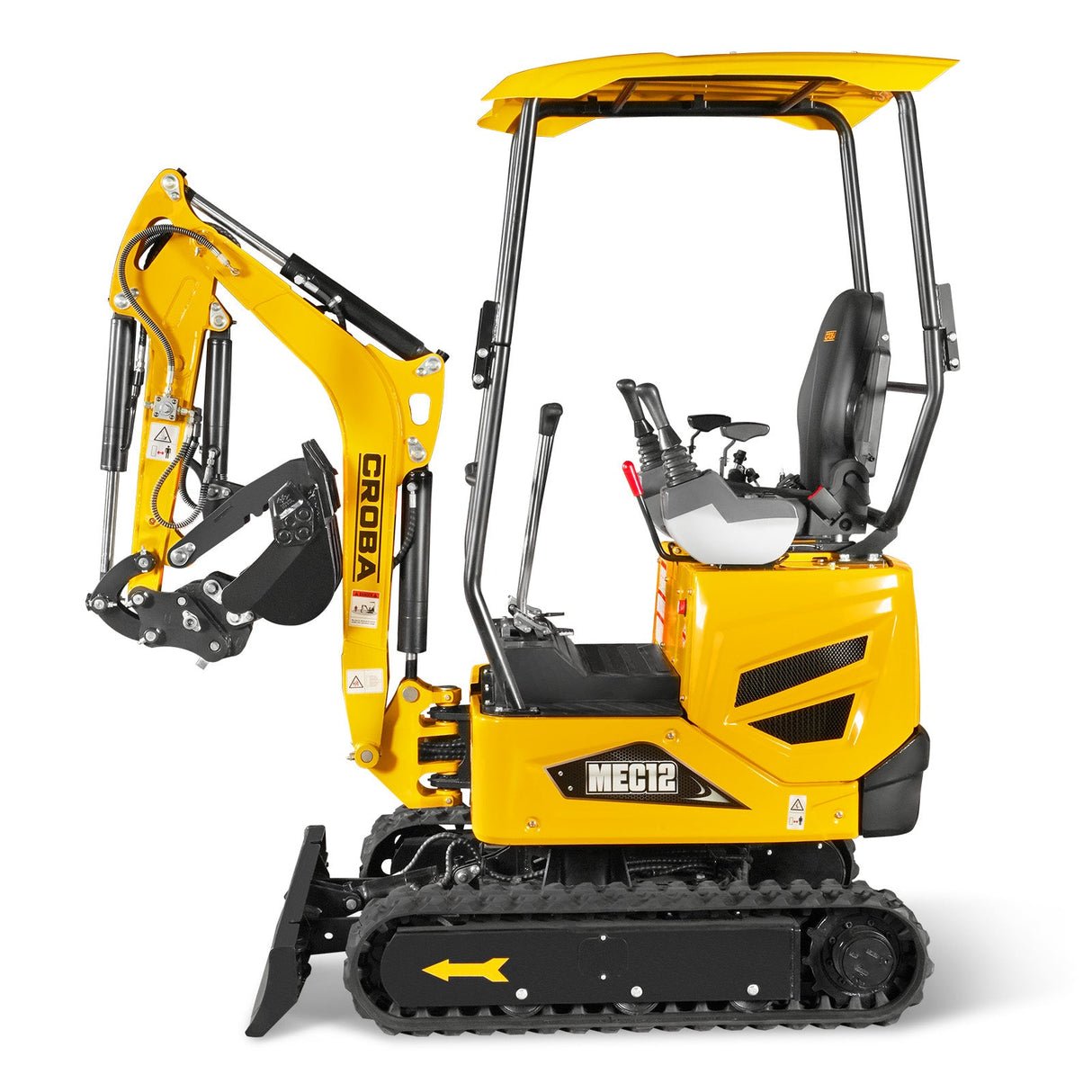 Mini Compact Excavator Kubota D722 Engine, 65.7" Max. Digging Depth, 2700 LBS Operating Weight, MEC12
