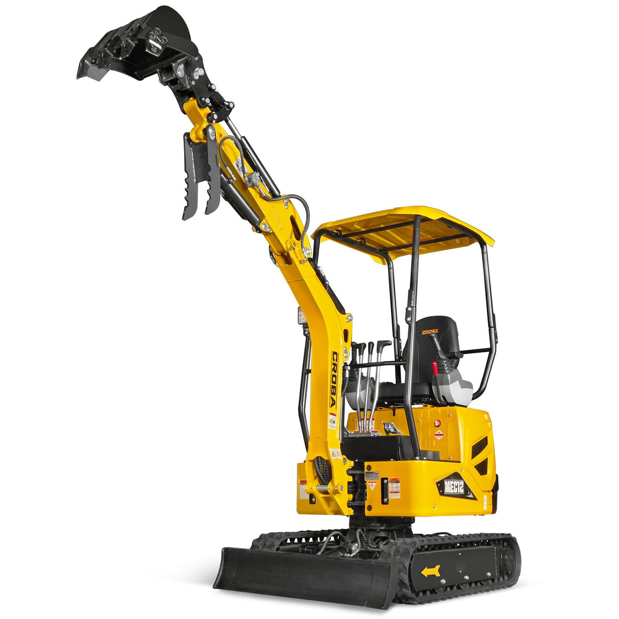 Mini Compact Excavator Kubota D722 Engine, 65.7" Max. Digging Depth, 2700 LBS Operating Weight, MEC12