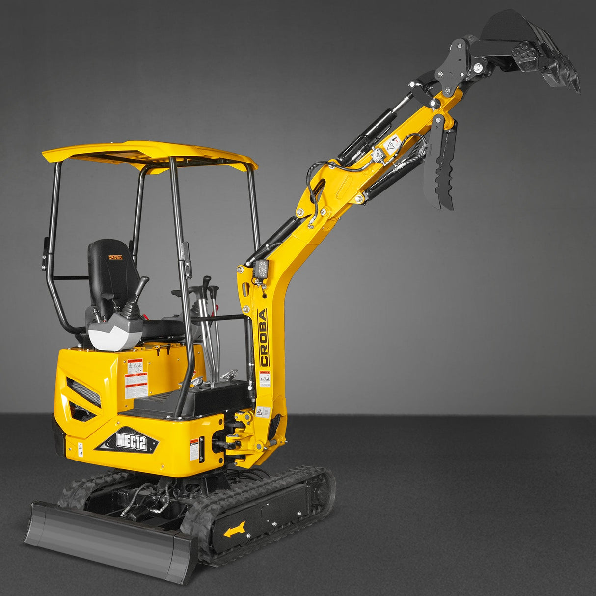 Mini Compact Excavator Kubota D722 Engine, 65.7" Max. Digging Depth, 2700 LBS Operating Weight, MEC12