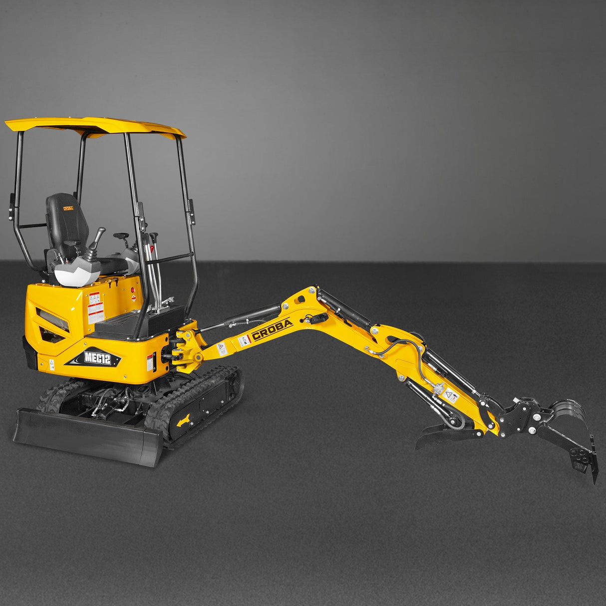 Mini Compact Excavator Kubota D722 Engine, 65.7" Max. Digging Depth, 2700 LBS Operating Weight, MEC12