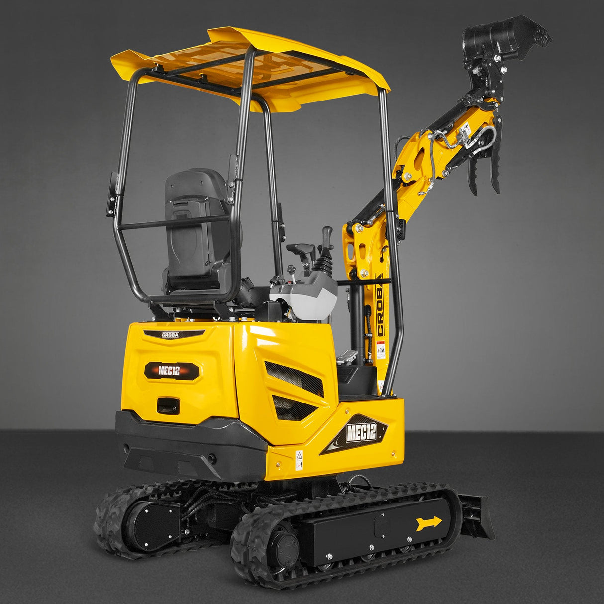 Mini Compact Excavator Kubota D722 Engine, 65.7" Max. Digging Depth, 2700 LBS Operating Weight, MEC12