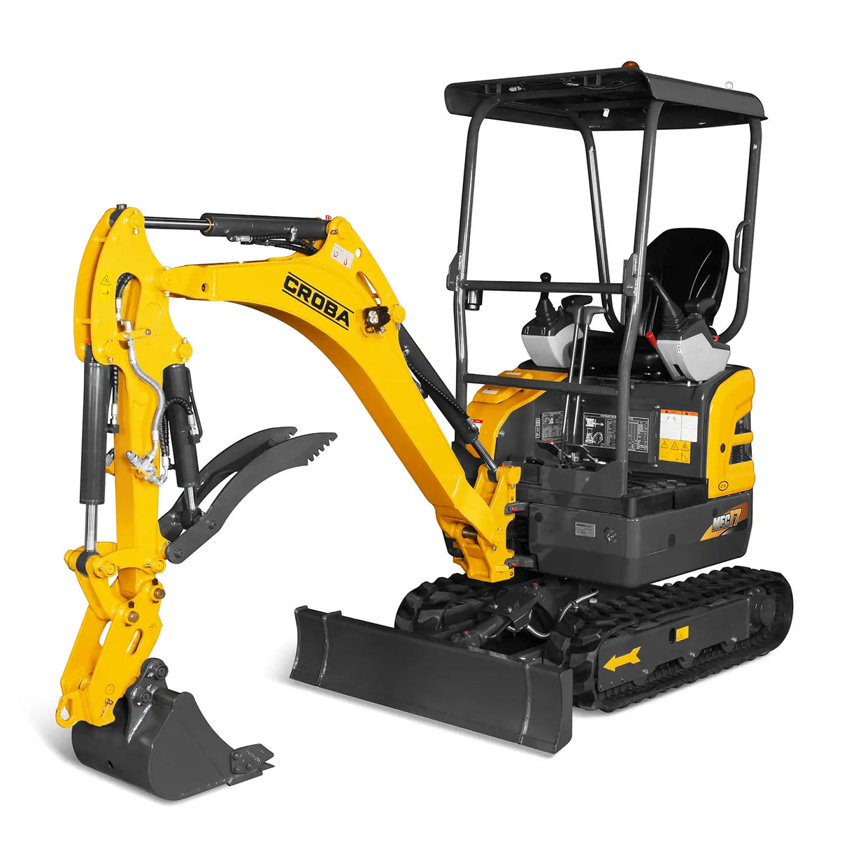 Mini Compact Excavator Kubota D902 Engine, 89" Max. Digging Depth, 4145 LBS Operating Weight, MEC17
