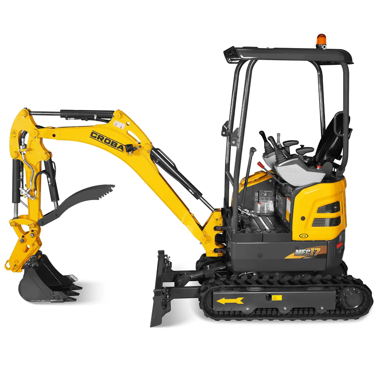 Mini Compact Excavator Kubota D902 Engine, 89" Max. Digging Depth, 4145 LBS Operating Weight, MEC17