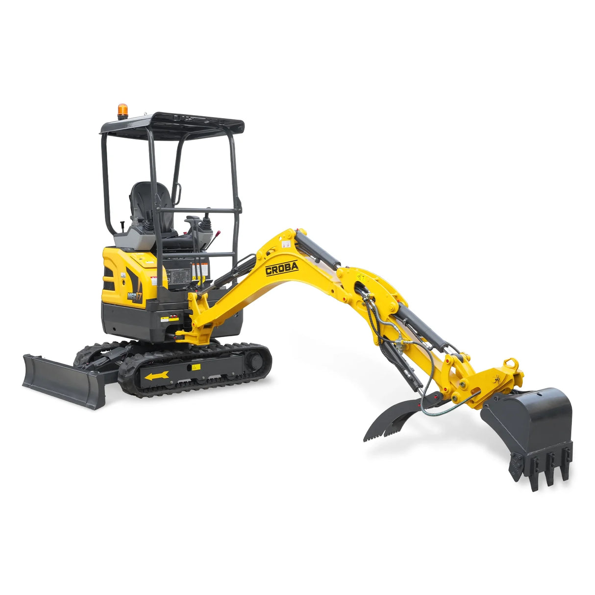 Mini Compact Excavator Kubota D902 Engine, 95" Max. Digging Depth, 4190 LBS Operating Weight, MEC17PRO