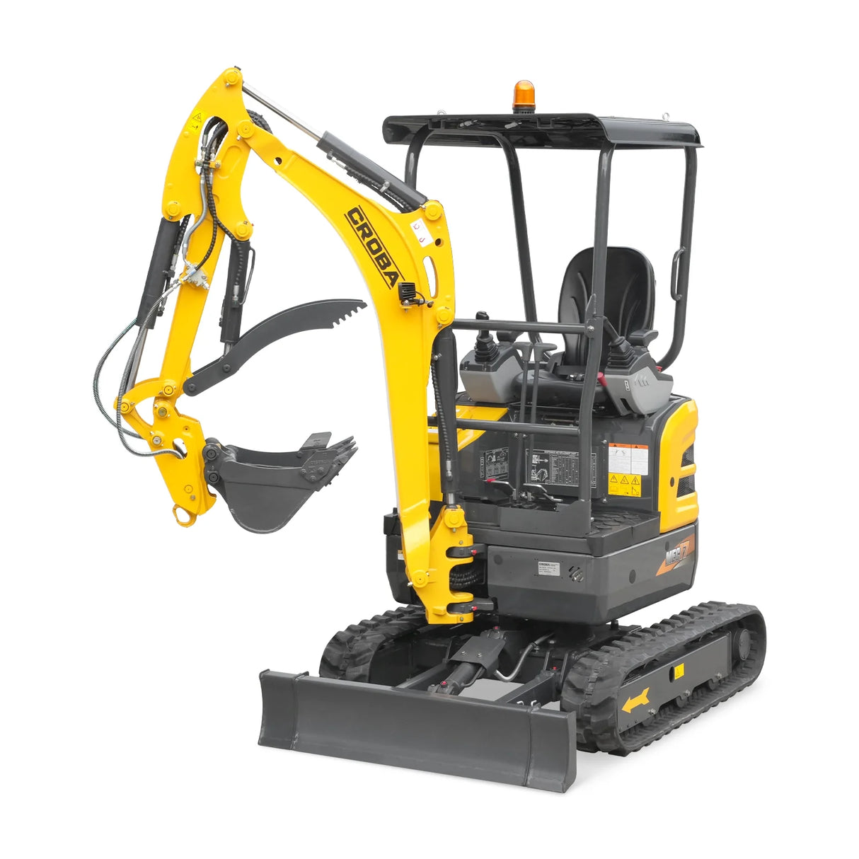 Mini Compact Excavator Kubota D902 Engine, 95" Max. Digging Depth, 4190 LBS Operating Weight, MEC17PRO
