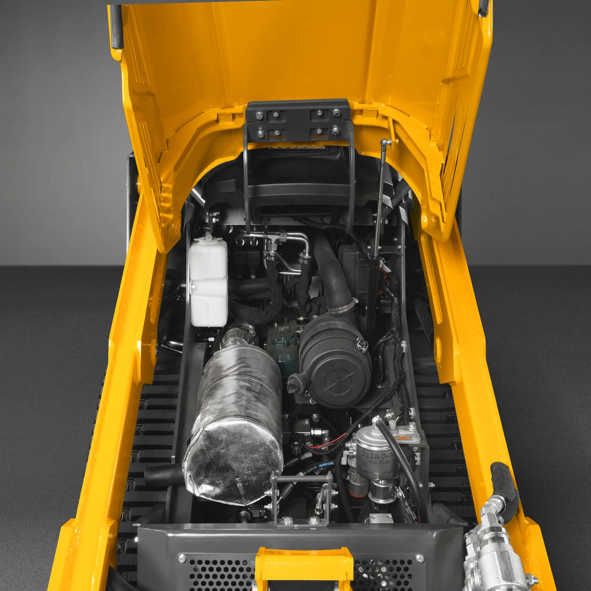 Mini Skid Steer Stand On Compact Track Loader ( 4 in 1 bucket included ) with 25HP KUBOTA D1105 Diesel Engine, Common Industry Interface (CII), CROBA STL1000