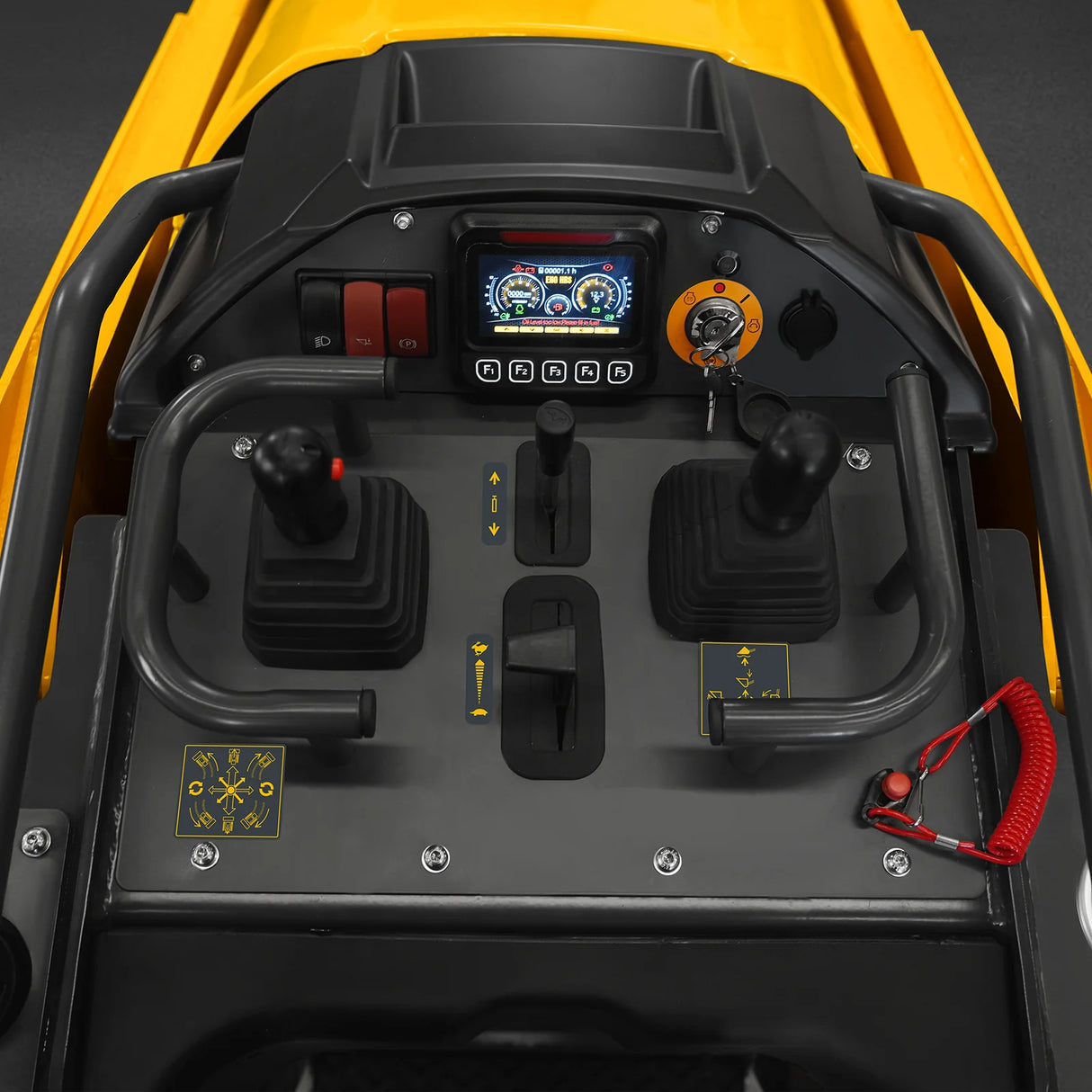 Mini Skid Steer Stand On Compact Track Loader ( 4 in 1 bucket included ) with 25HP KUBOTA D1105 Diesel Engine, Common Industry Interface (CII), CROBA STL1000