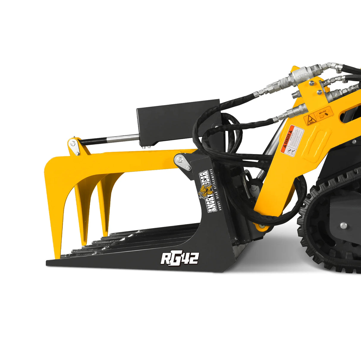 42" Mini Skid Steer Skeleton Grapple Attachment, 24" Arm Opening, 2000 lb Weight Capacity