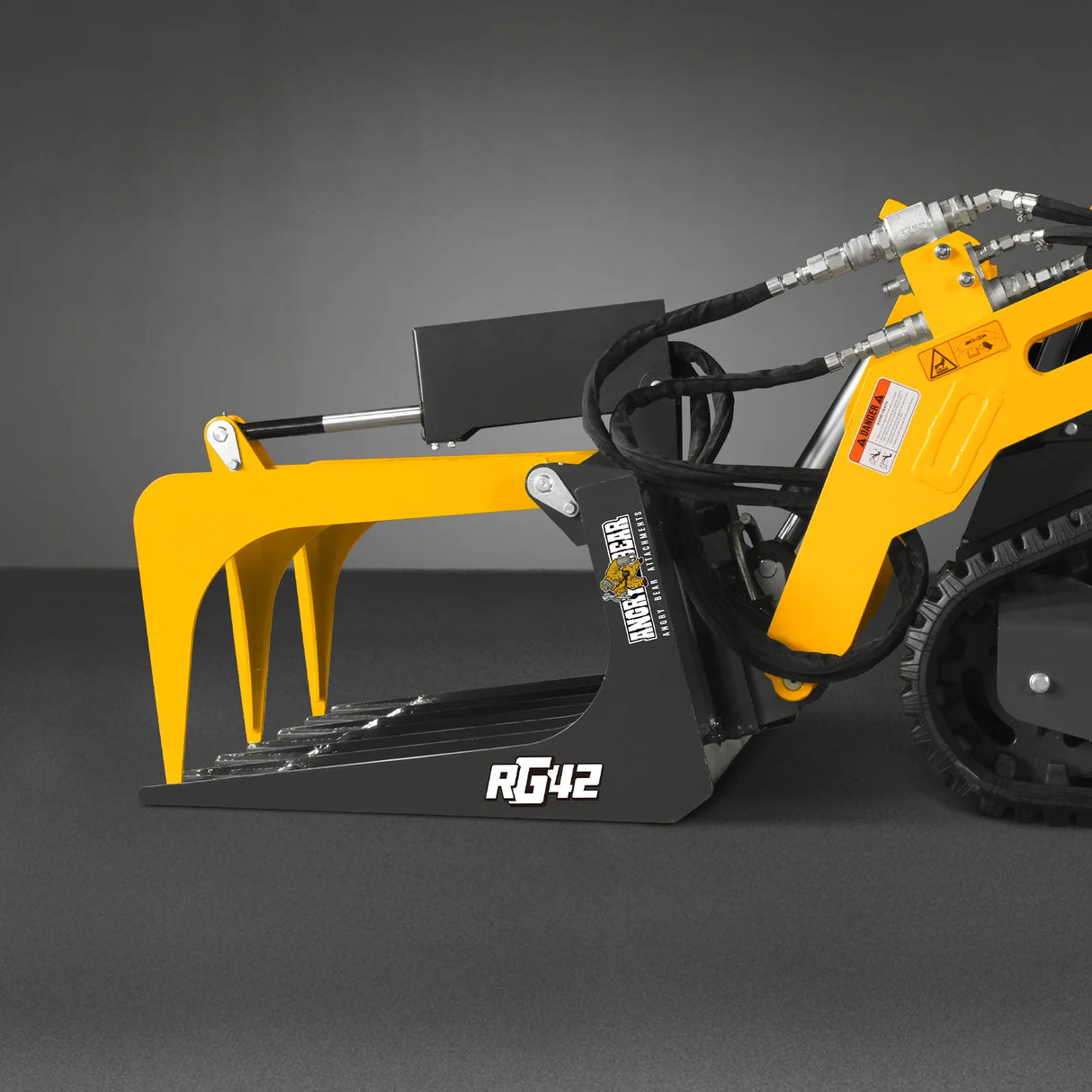 42" Mini Skid Steer Skeleton Grapple Attachment, 24" Arm Opening, 2000 lb Weight Capacity