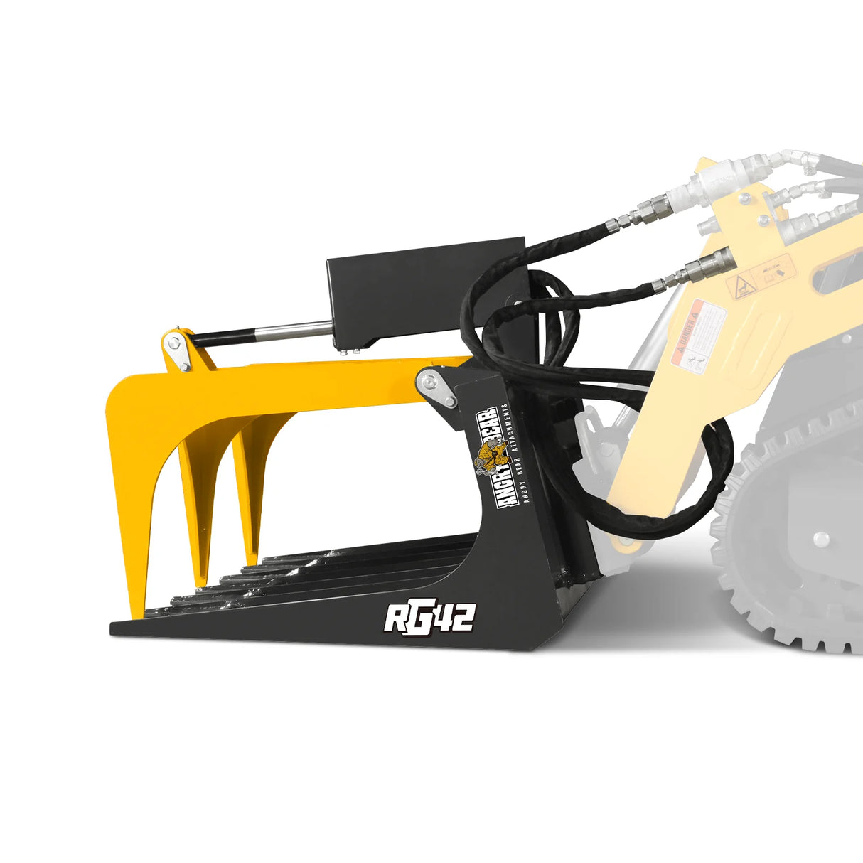 42" Mini Skid Steer Skeleton Grapple Attachment, 24" Arm Opening, 2000 lb Weight Capacity