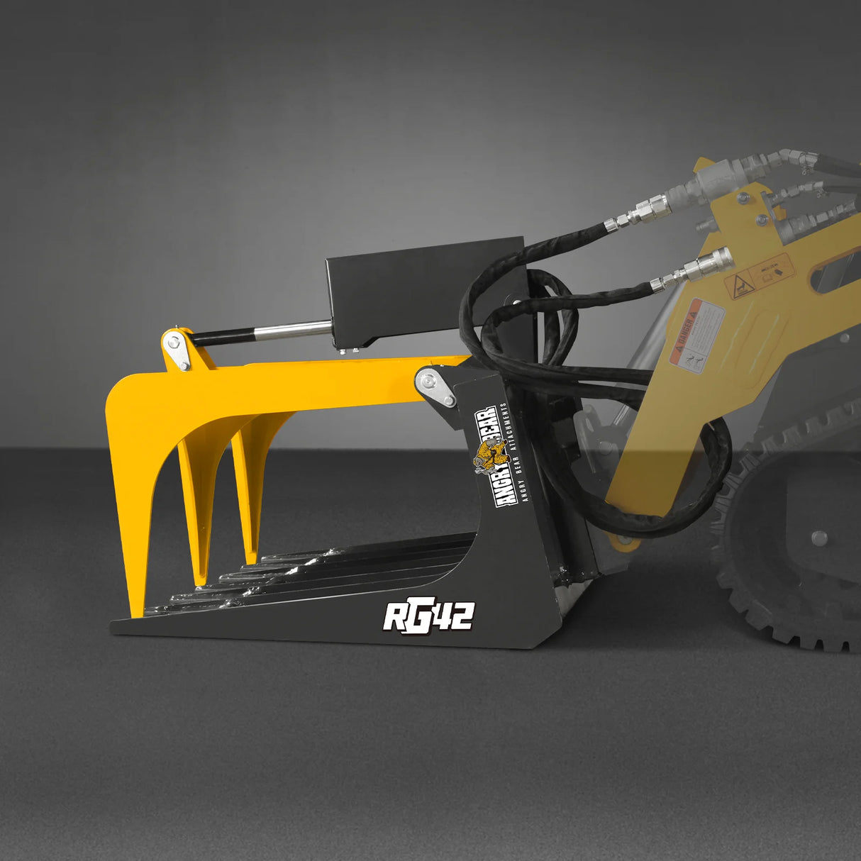 42" Mini Skid Steer Skeleton Grapple Attachment, 24" Arm Opening, 2000 lb Weight Capacity