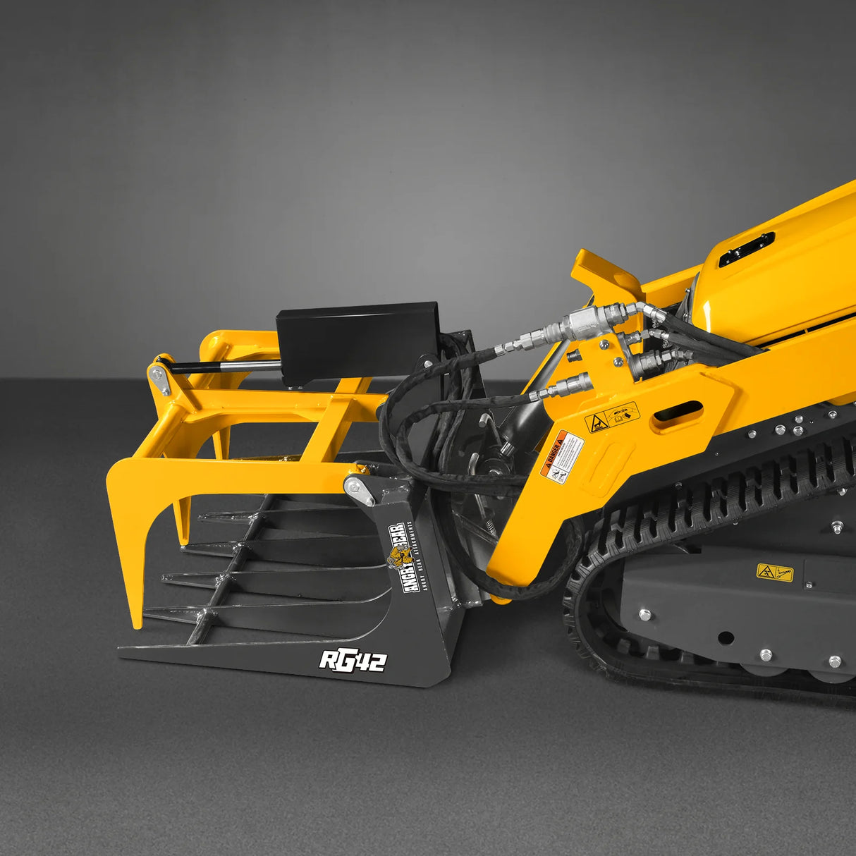 42" Mini Skid Steer Skeleton Grapple Attachment, 24" Arm Opening, 2000 lb Weight Capacity
