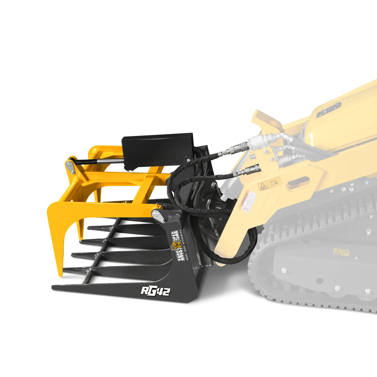 42" Mini Skid Steer Skeleton Grapple Attachment, 24" Arm Opening, 2000 lb Weight Capacity