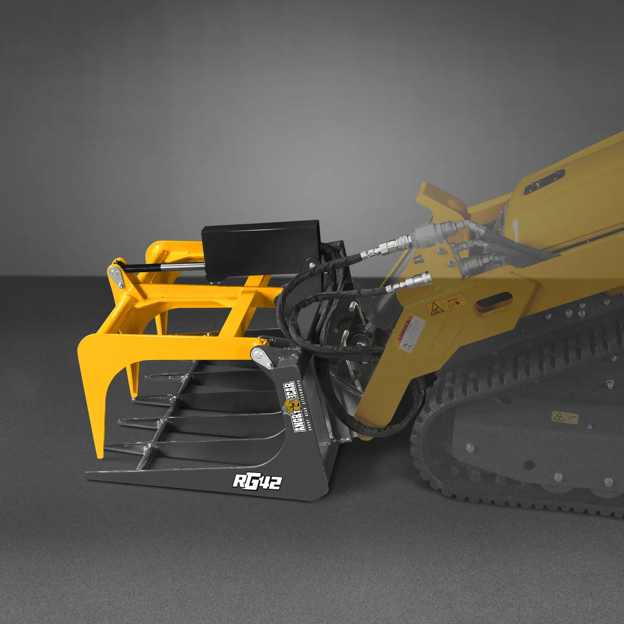 42" Mini Skid Steer Skeleton Grapple Attachment, 24" Arm Opening, 2000 lb Weight Capacity