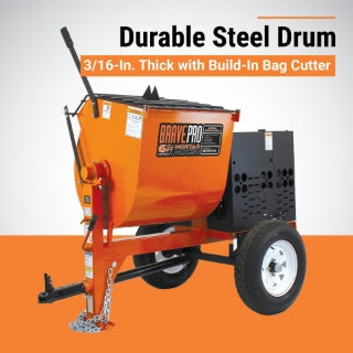 Brave Mortar Mixer | 6 Cu. Ft. Steel Drum | Honda GX240