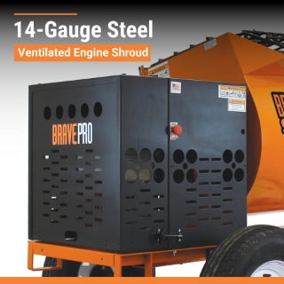 Brave Mortar Mixer | 6 Cu. Ft. Steel Drum | Honda GX240