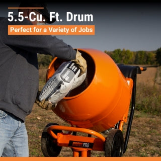 Brave MIXZR Direct Drive Cement Mixer | 5-Cu. Ft.
