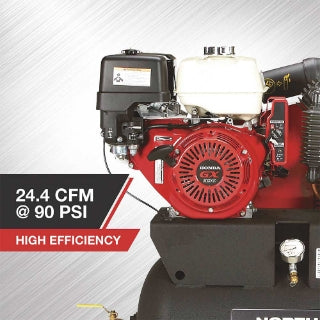 NorthStar Portable Air Compressor Horizontal 30-Gallon 24.4 CFM @ 90 PSI Honda GX390