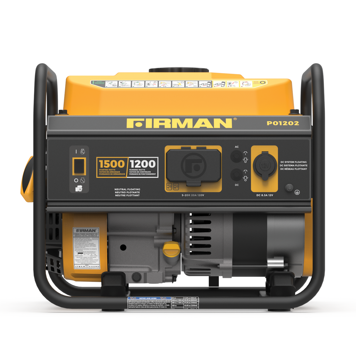 Gas Portable Generator 1500W Recoil Start